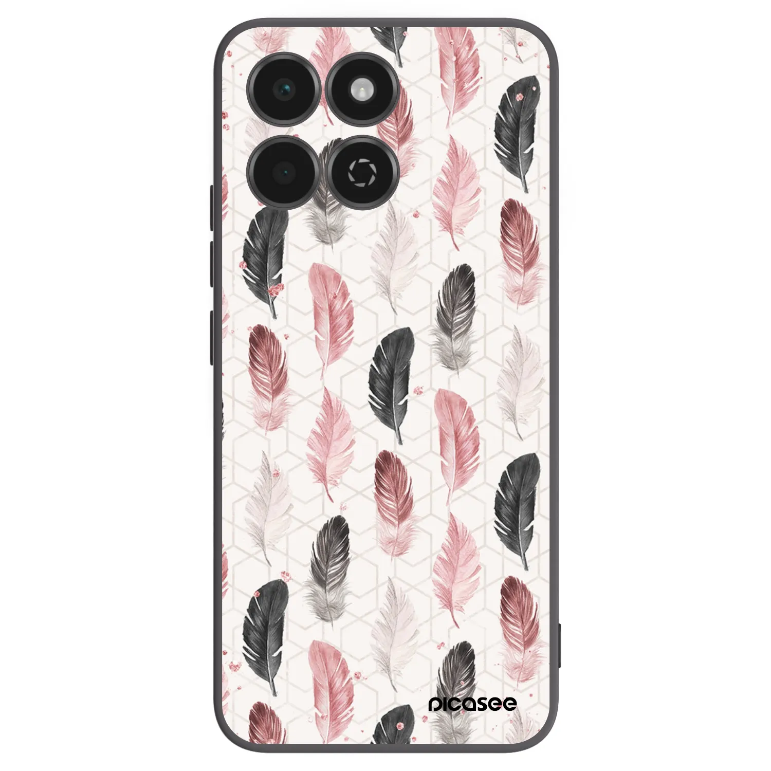 Picasee crna silikonska maskica za Honor 200 Smart 5G - Feather 2