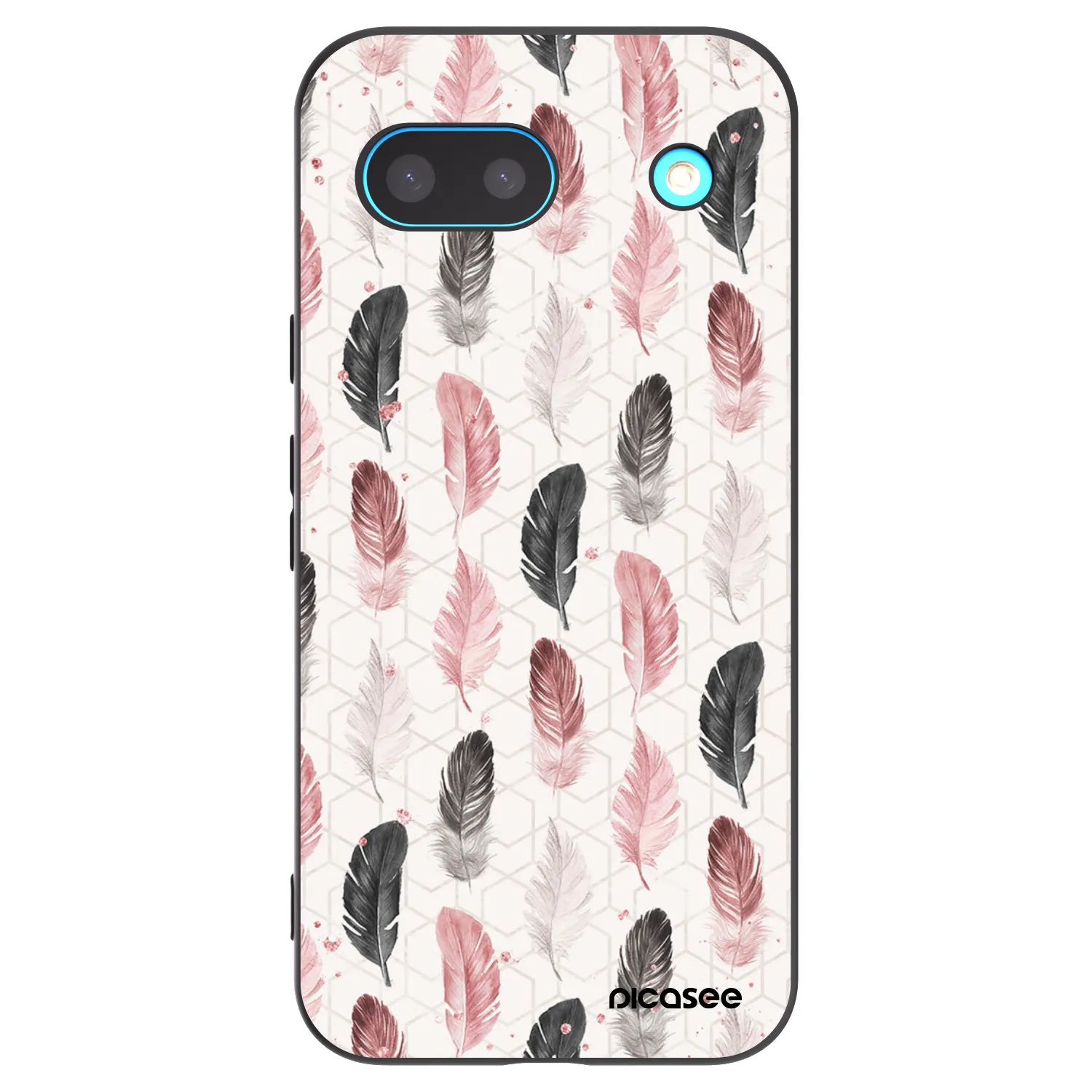 Picasee crna silikonska maskica za Google Pixel 8a - Feather 2