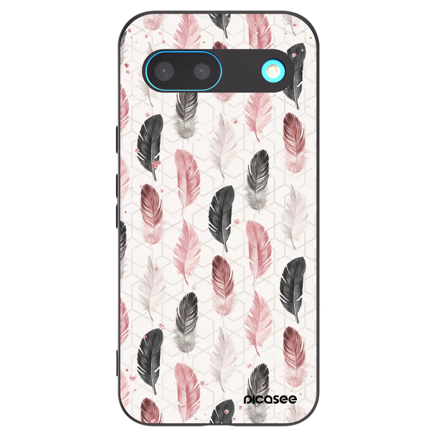 Picasee crna silikonska maskica za Google Pixel 8 - Feather 2