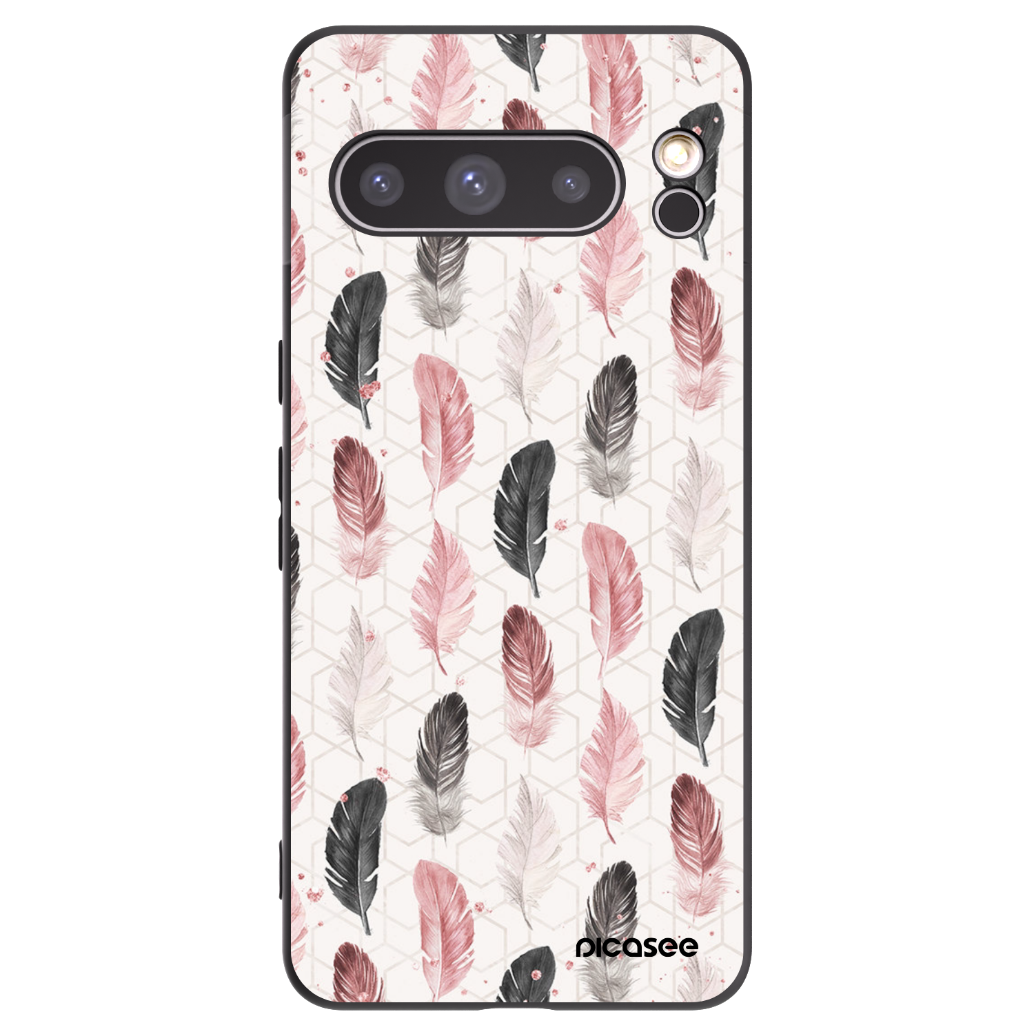 Picasee crna silikonska maskica za Google Pixel 8 Pro - Feather 2