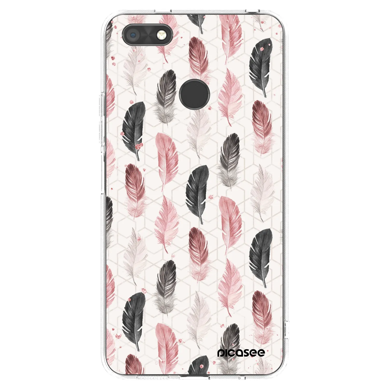 Picasee silikonska prozirna maskica za Huawei P9 Lite Mini - Feather 2