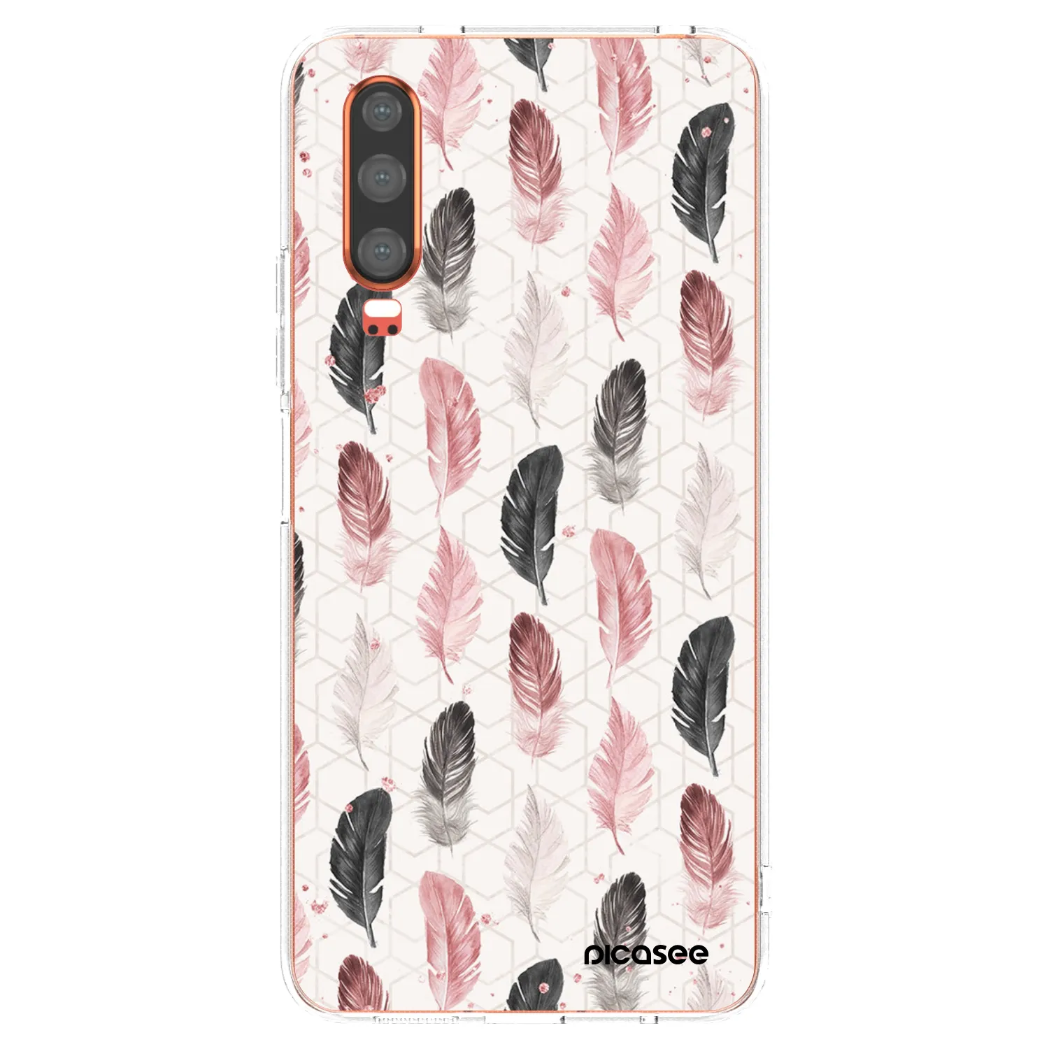 Picasee silikonska prozirna maskica za Huawei P30 - Feather 2