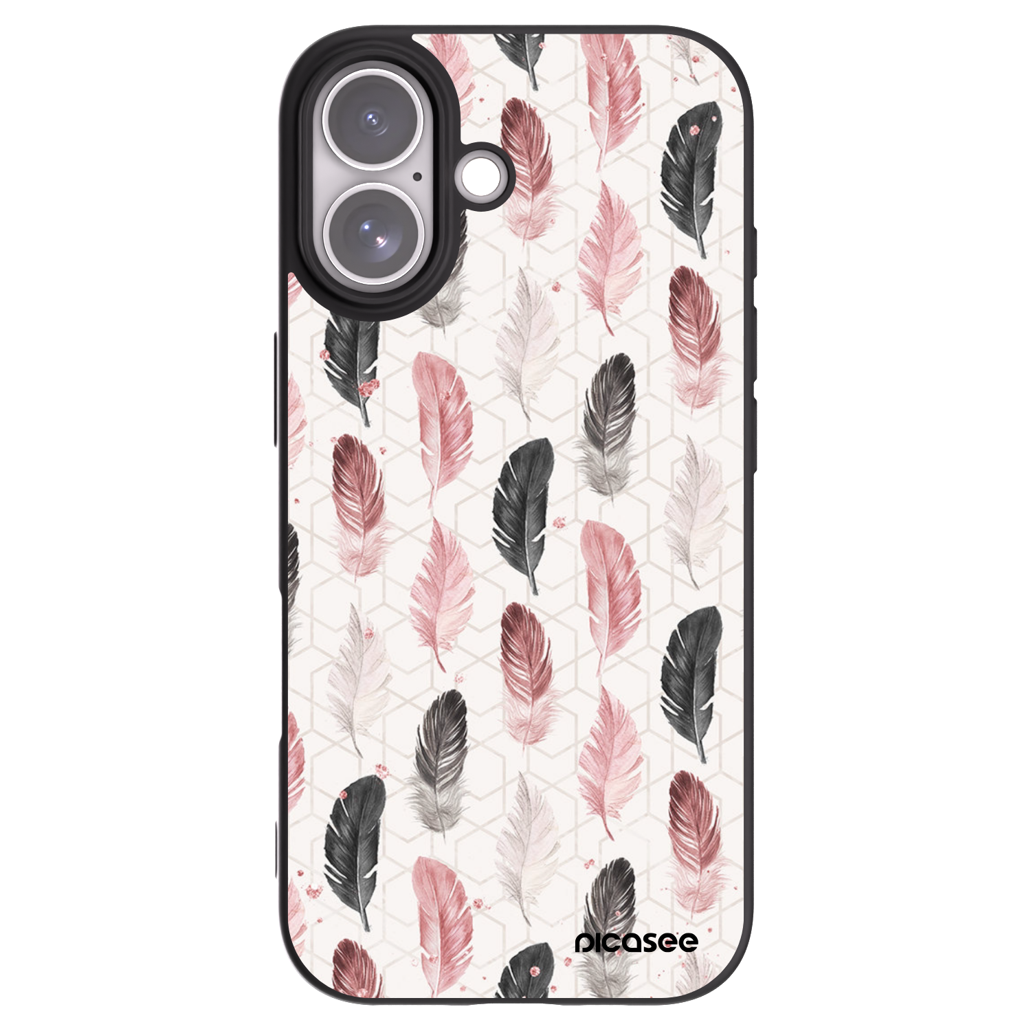 Picasee crna silikonska maskica za Apple iPhone 17 - Feather 2