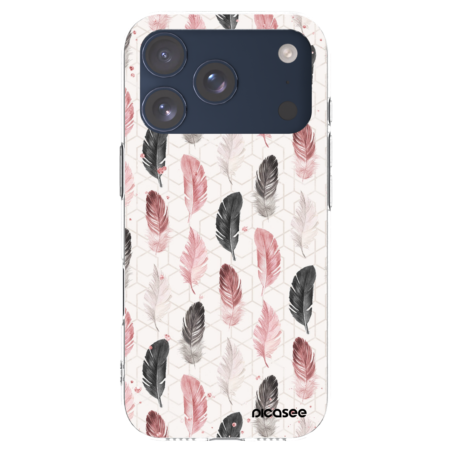 Picasee silikonska prozirna maskica za Apple iPhone 17 Pro - Feather 2