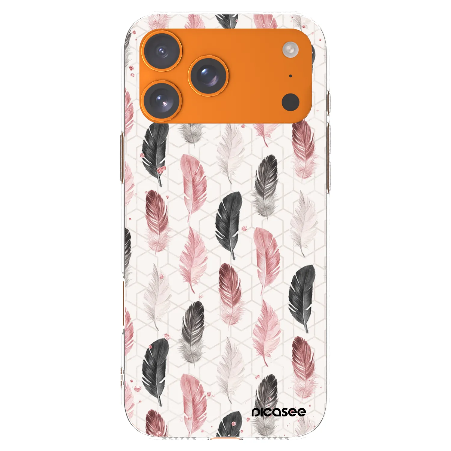 Picasee silikonska prozirna maskica za Apple iPhone 17 Pro Max - Feather 2