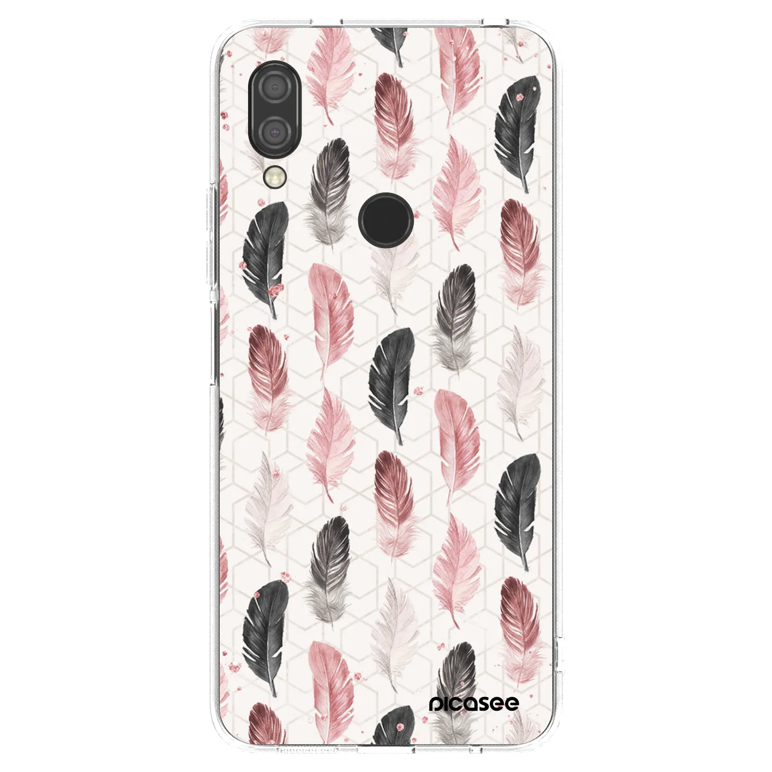 Picasee silikonska prozirna maskica za Xiaomi Redmi 7 - Feather 2