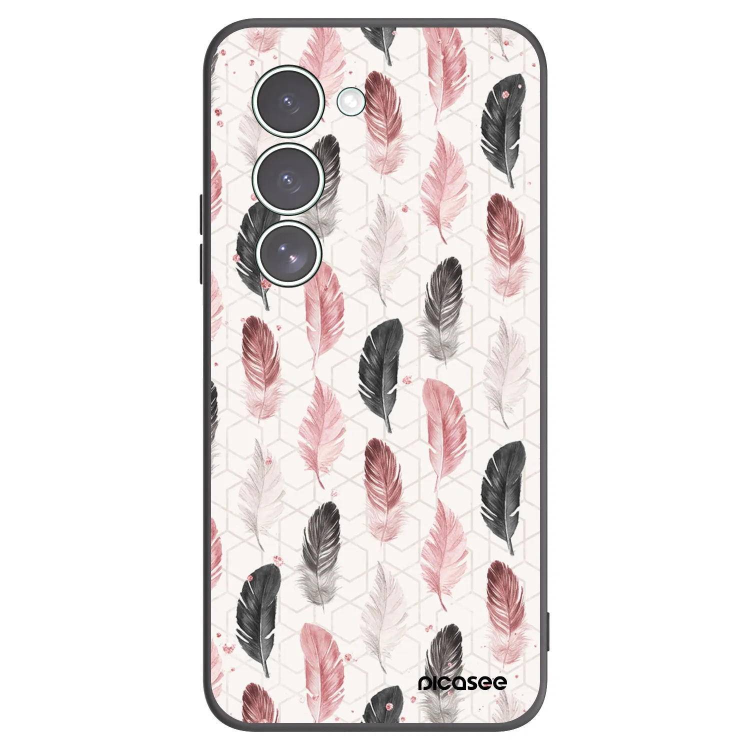 Picasee crna silikonska maskica za Xiaomi Redmi 15 5G - Feather 2