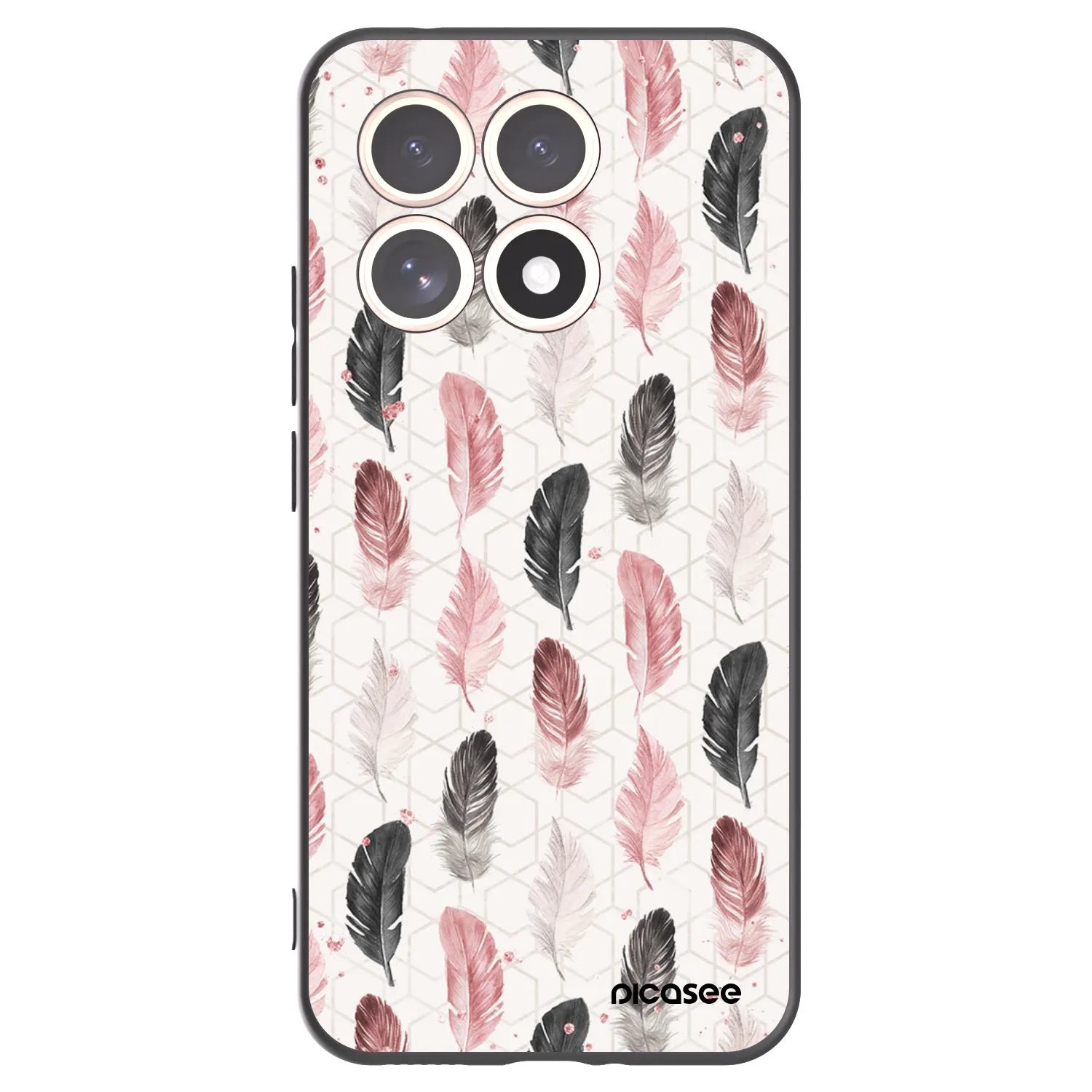 Picasee crna silikonska maskica za Xiaomi 15T - Feather 2