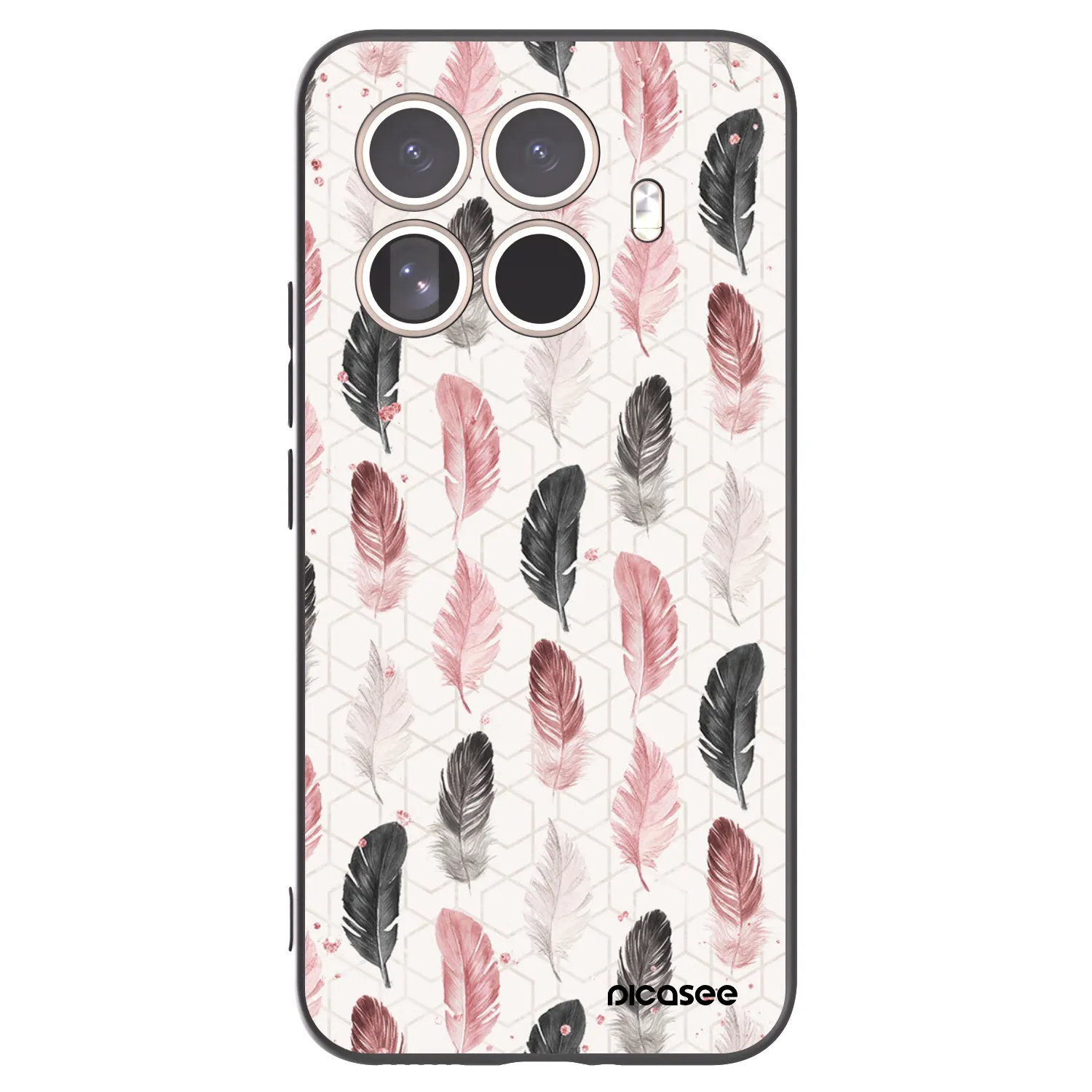 Picasee crna silikonska maskica za Xiaomi 15T Pro - Feather 2