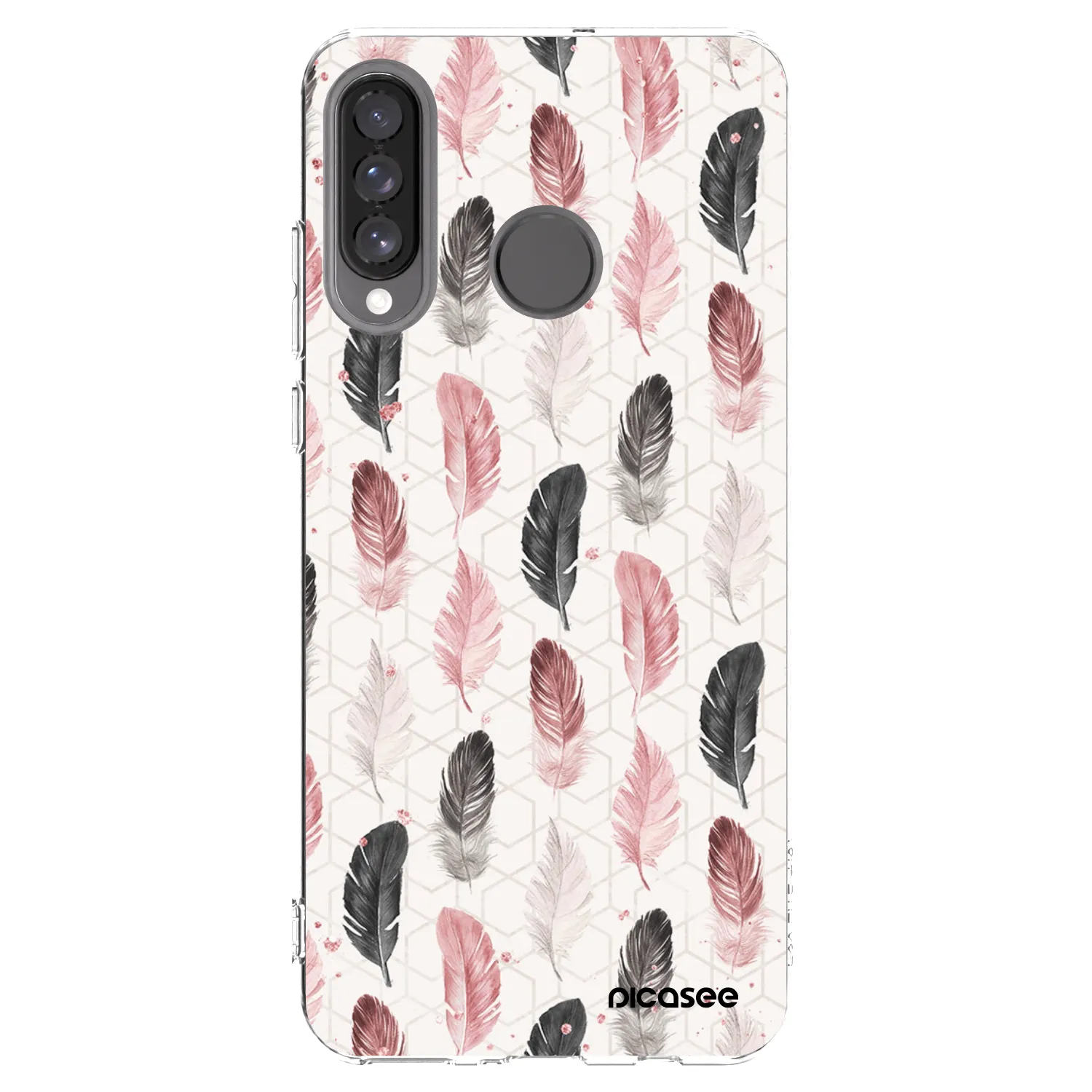 Picasee silikonska prozirna maskica za Huawei P30 Lite - Feather 2