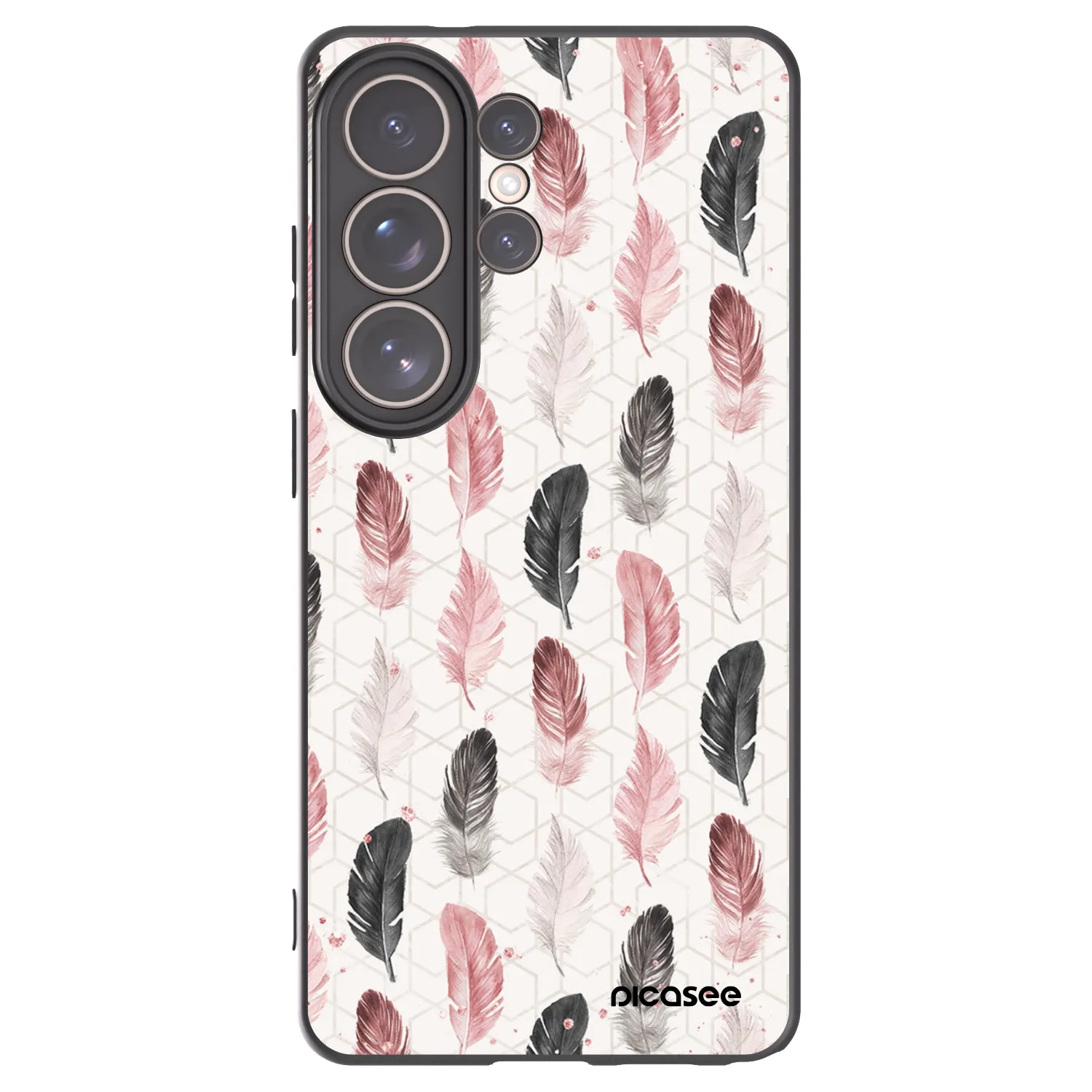 Picasee crna silikonska maskica za Samsung Galaxy S26 Ultra - Feather 2