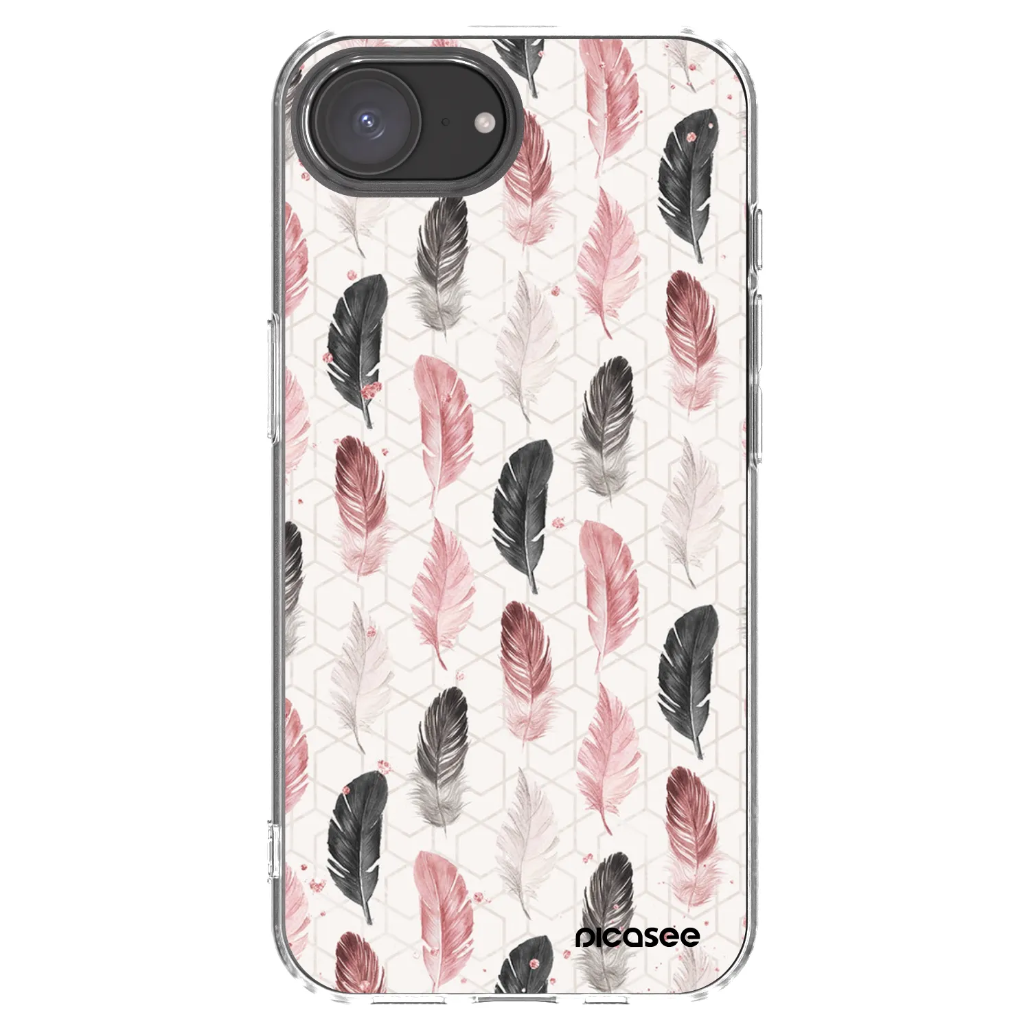 Picasee silikonska prozirna maskica za Apple iPhone 17e - Feather 2