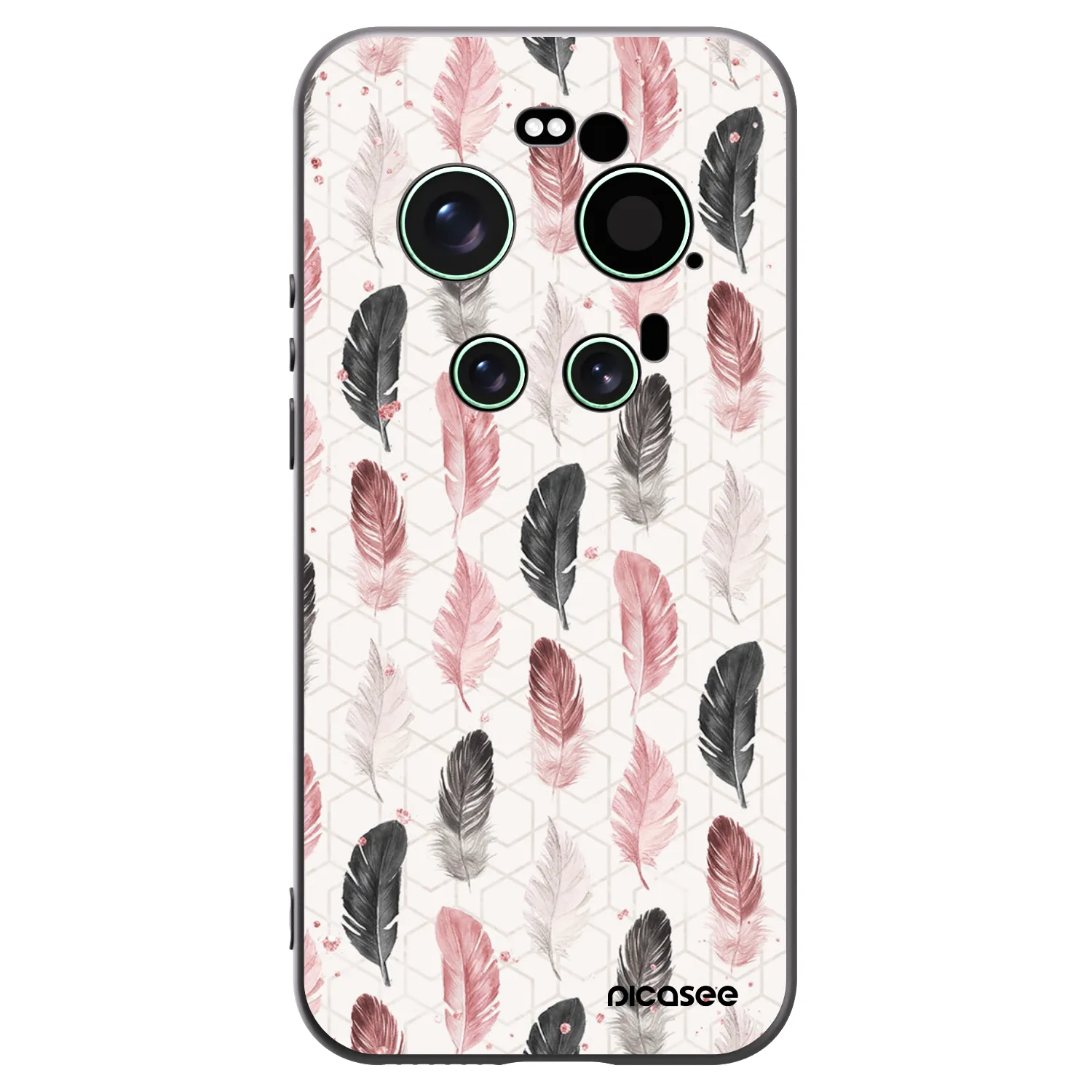 Picasee crna silikonska maskica za Xiaomi 17 Ultra - Feather 2