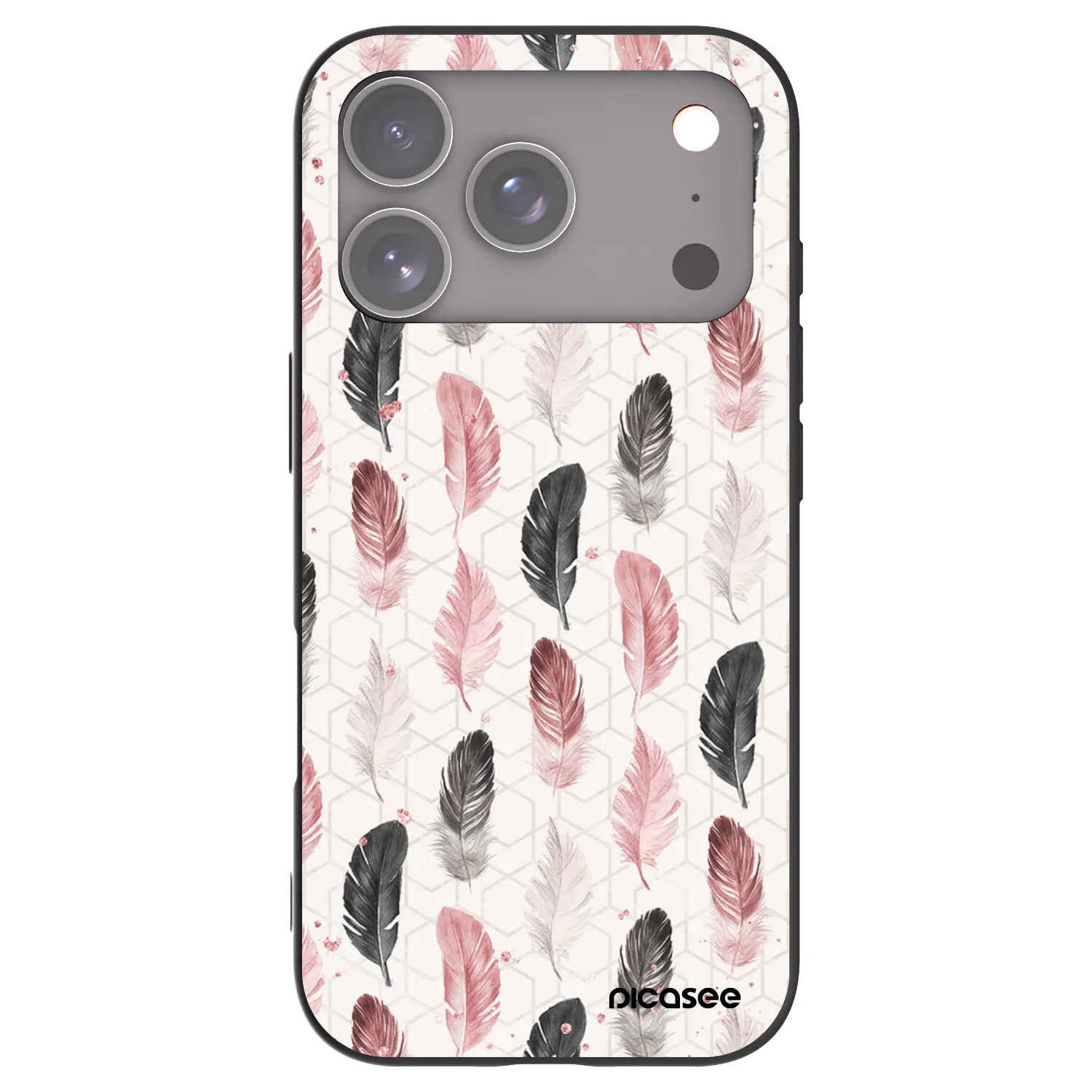 Picasee crna silikonska maskica za Apple iPhone 18 Pro - Feather 2
