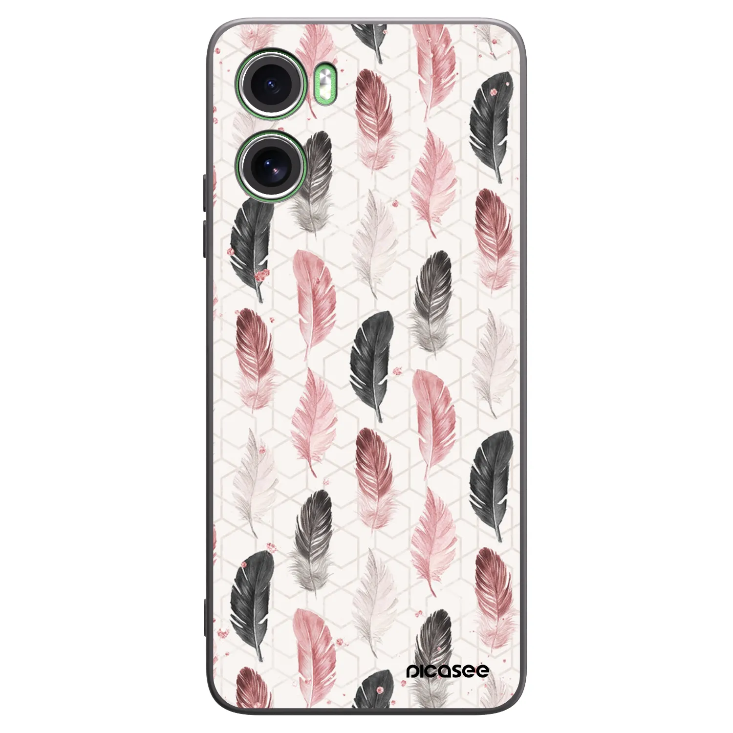 Picasee crna silikonska maskica za Motorola Moto G06 - Feather 2