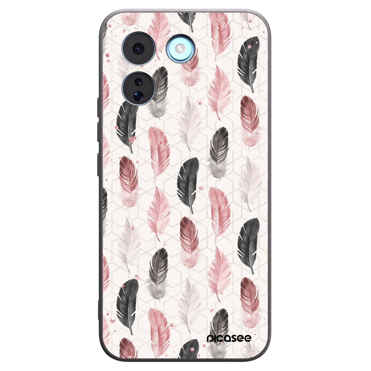 Picasee crna silikonska maskica za Xiaomi Redmi Note 17 Pro MAX 5G - Feather 2