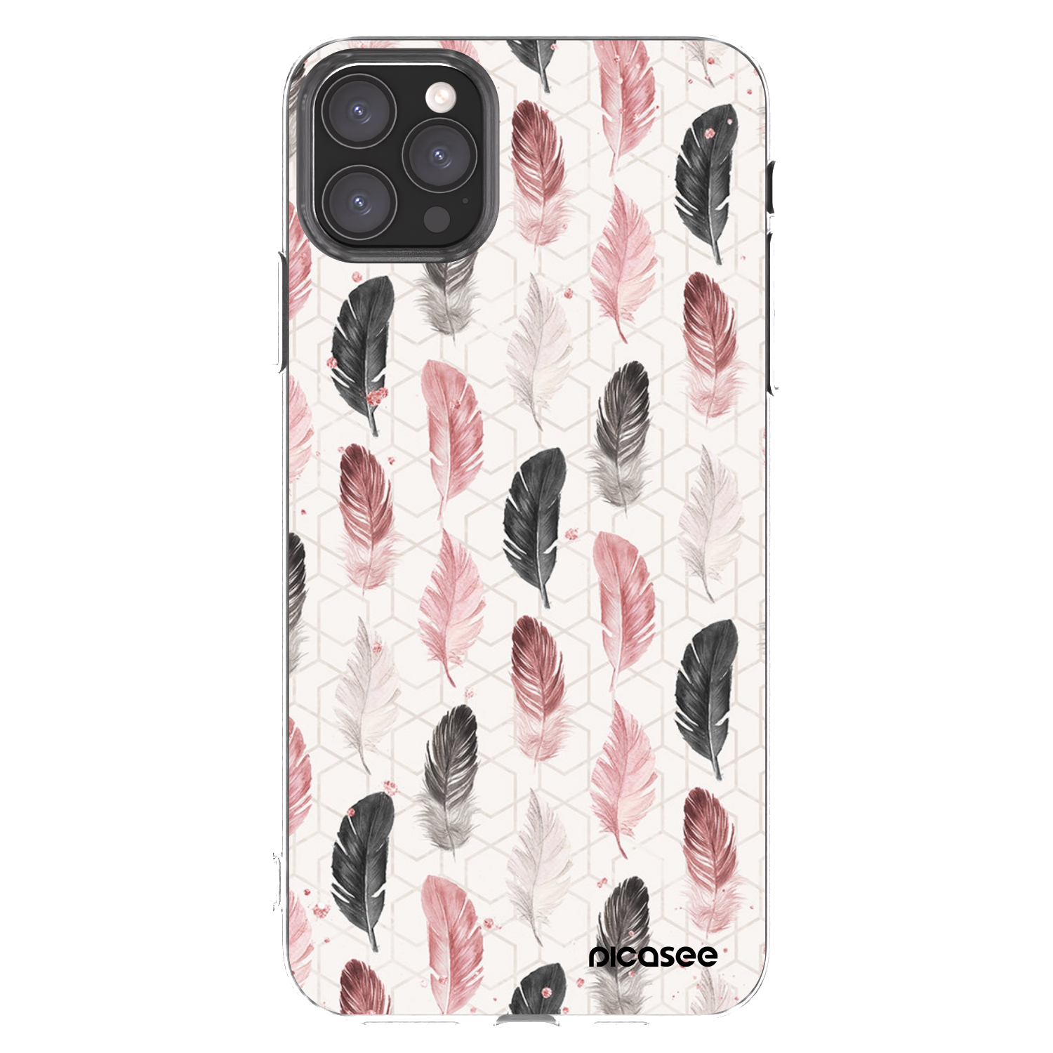 Picasee silikonska prozirna maskica za Apple iPhone 11 Pro Max - Feather 2