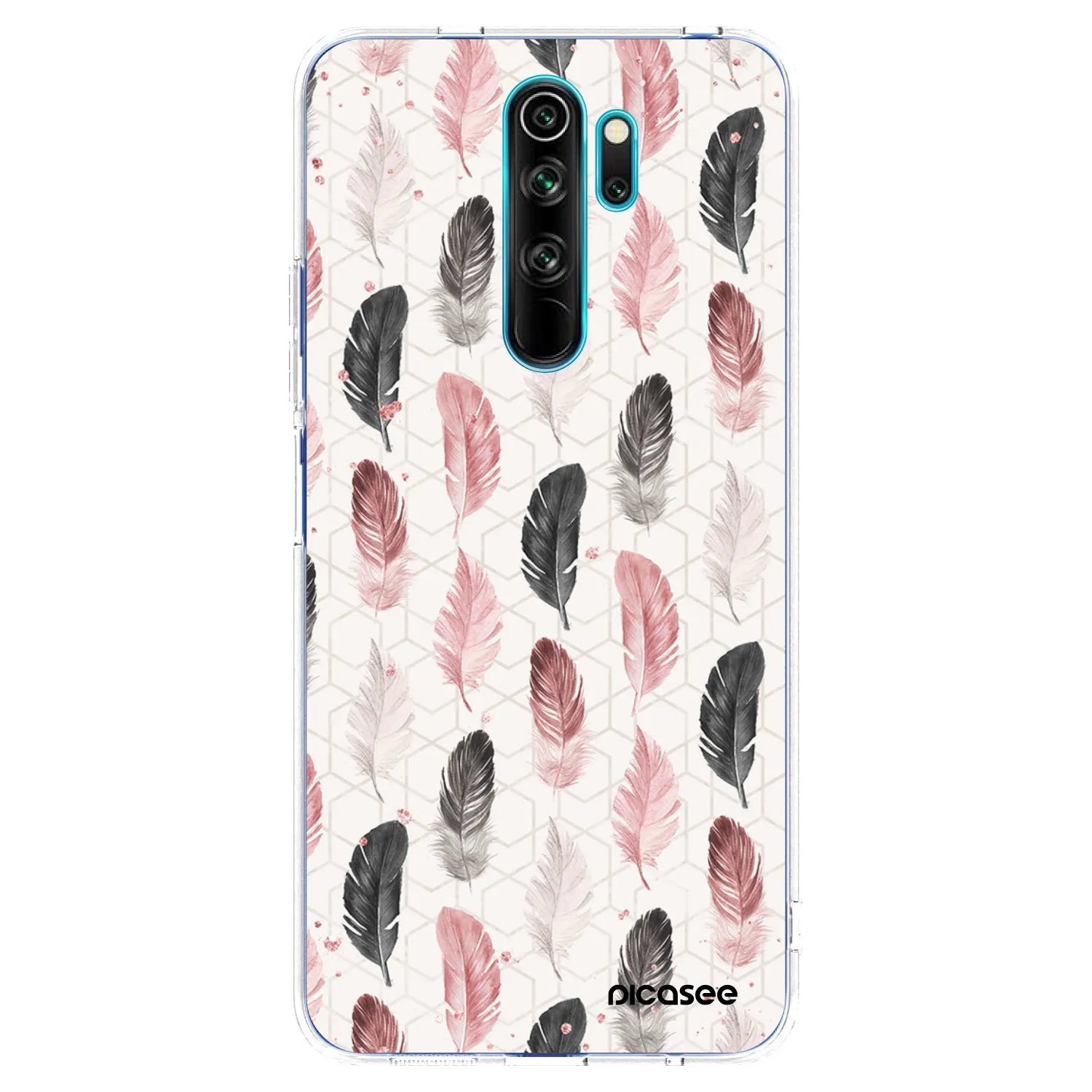 Picasee silikonska prozirna maskica za Xiaomi Redmi Note 8 Pro - Feather 2