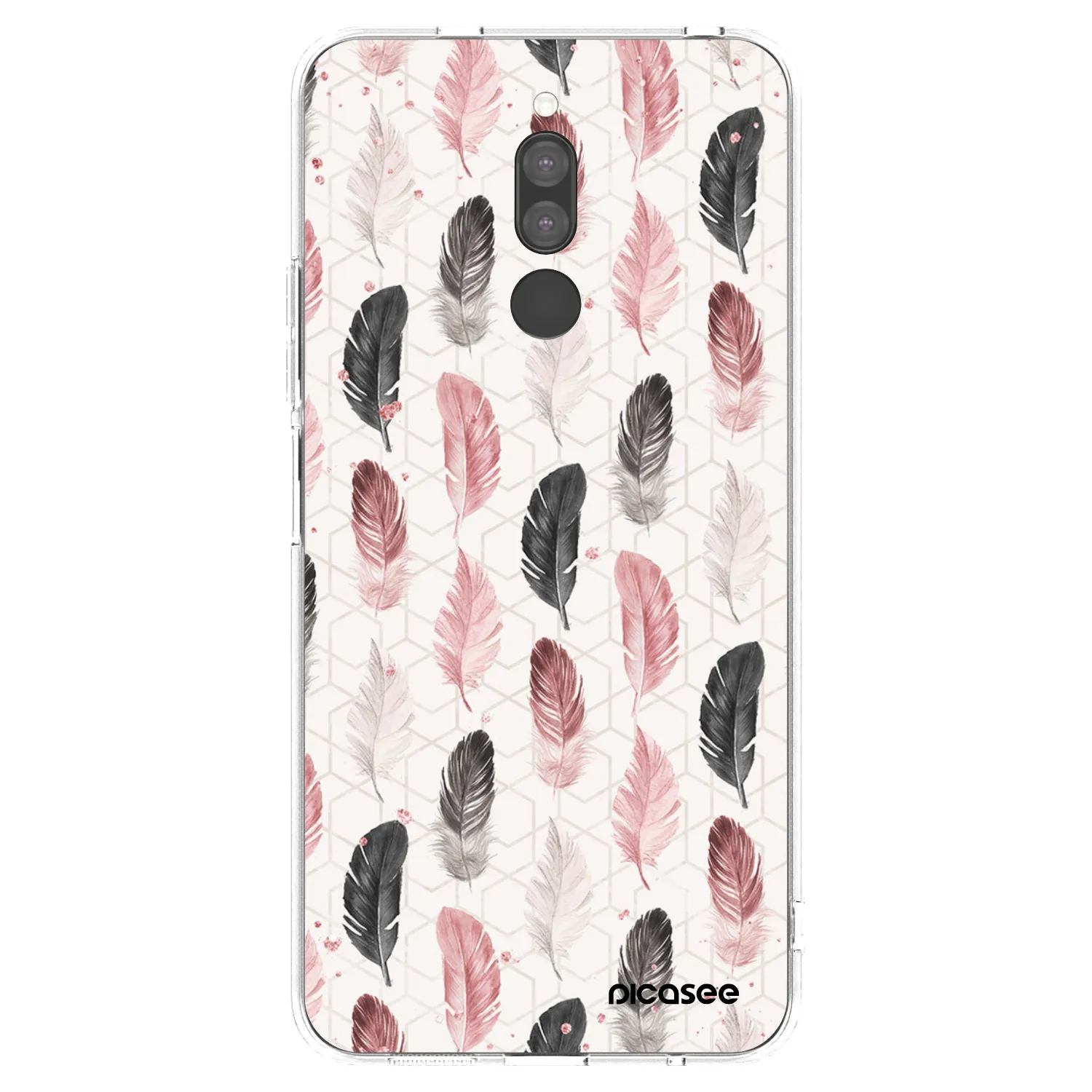 Picasee silikonska prozirna maskica za Xiaomi Redmi 8 - Feather 2
