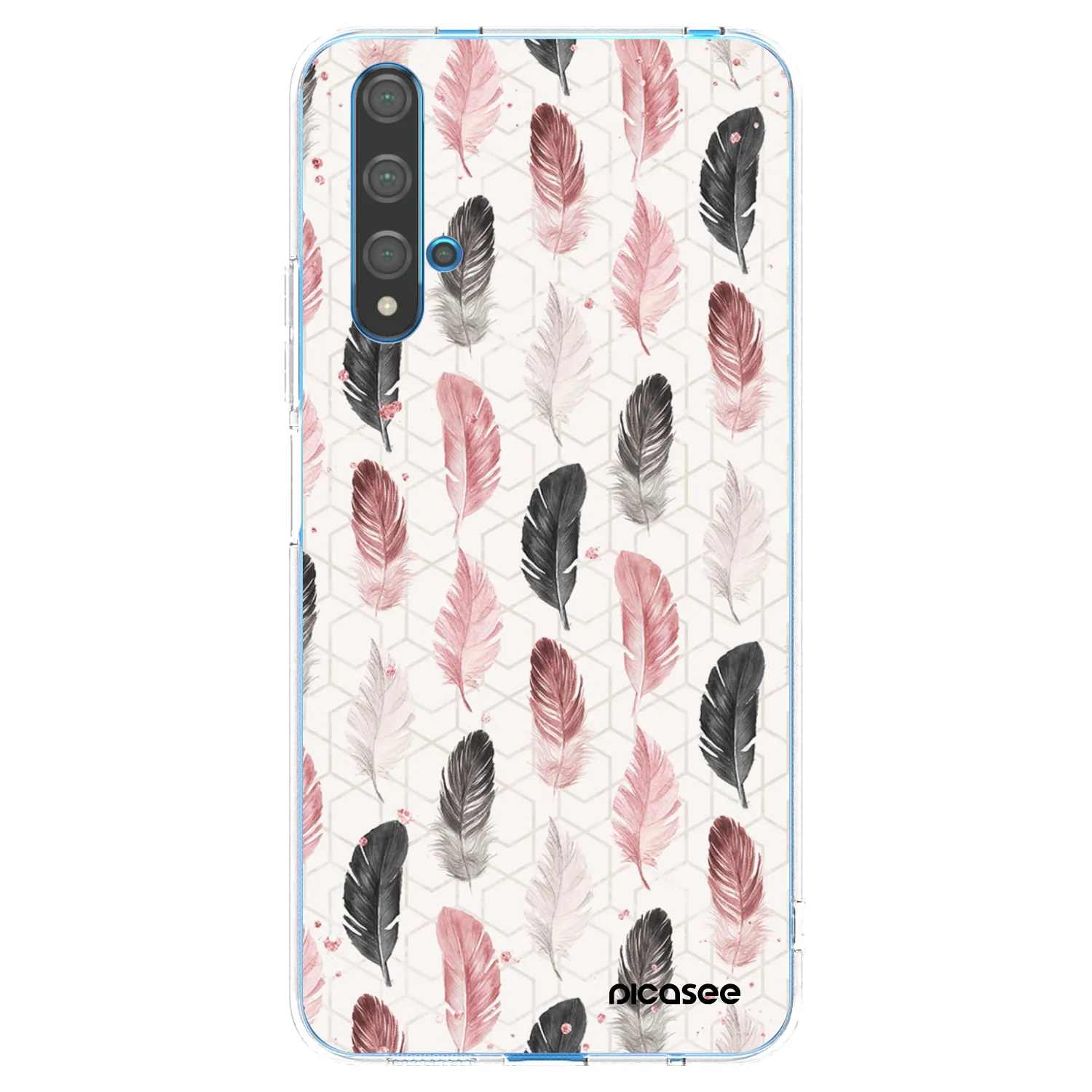Picasee silikonska prozirna maskica za Huawei Nova 5T - Feather 2