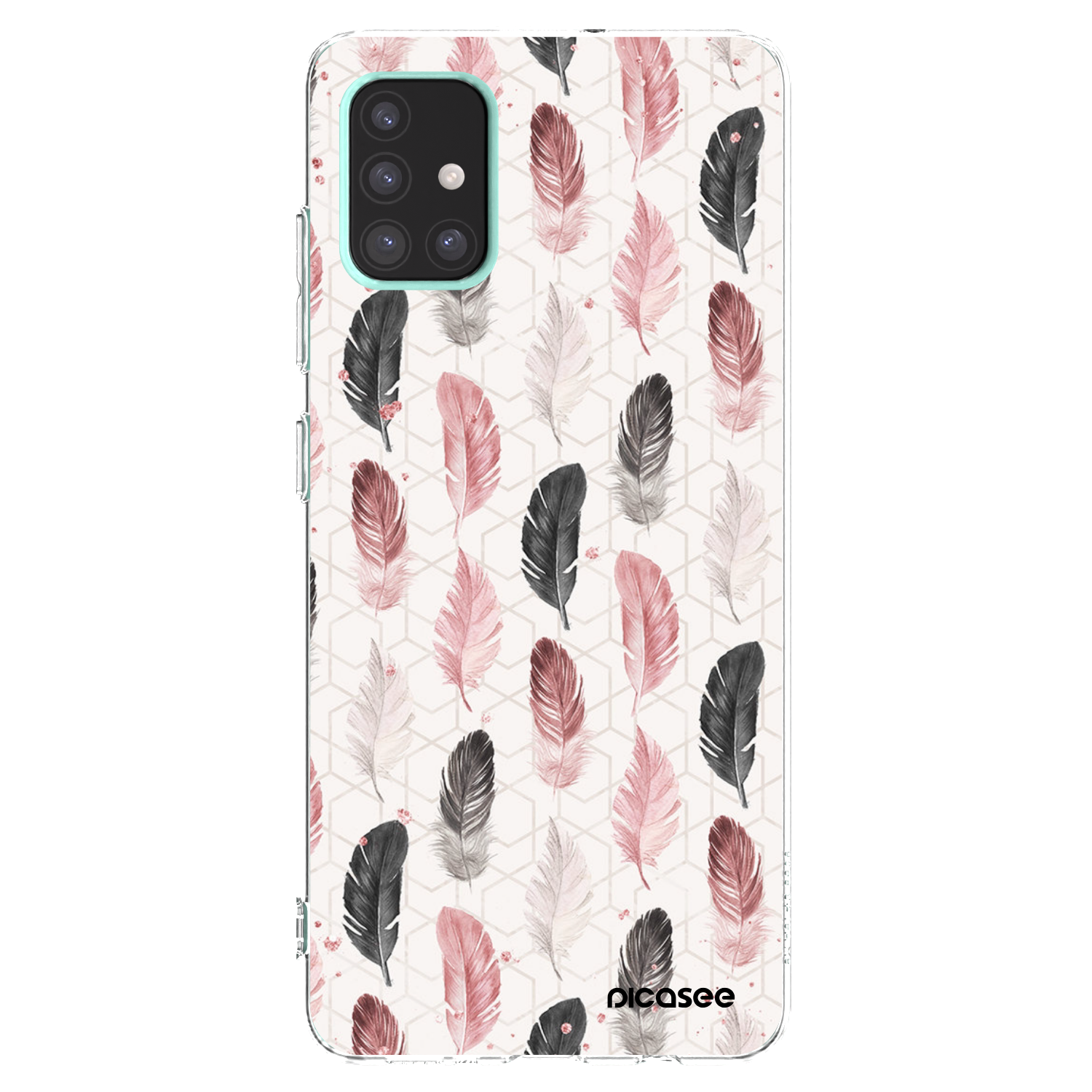 Picasee silikonska prozirna maskica za Samsung Galaxy A51 A515F - Feather 2