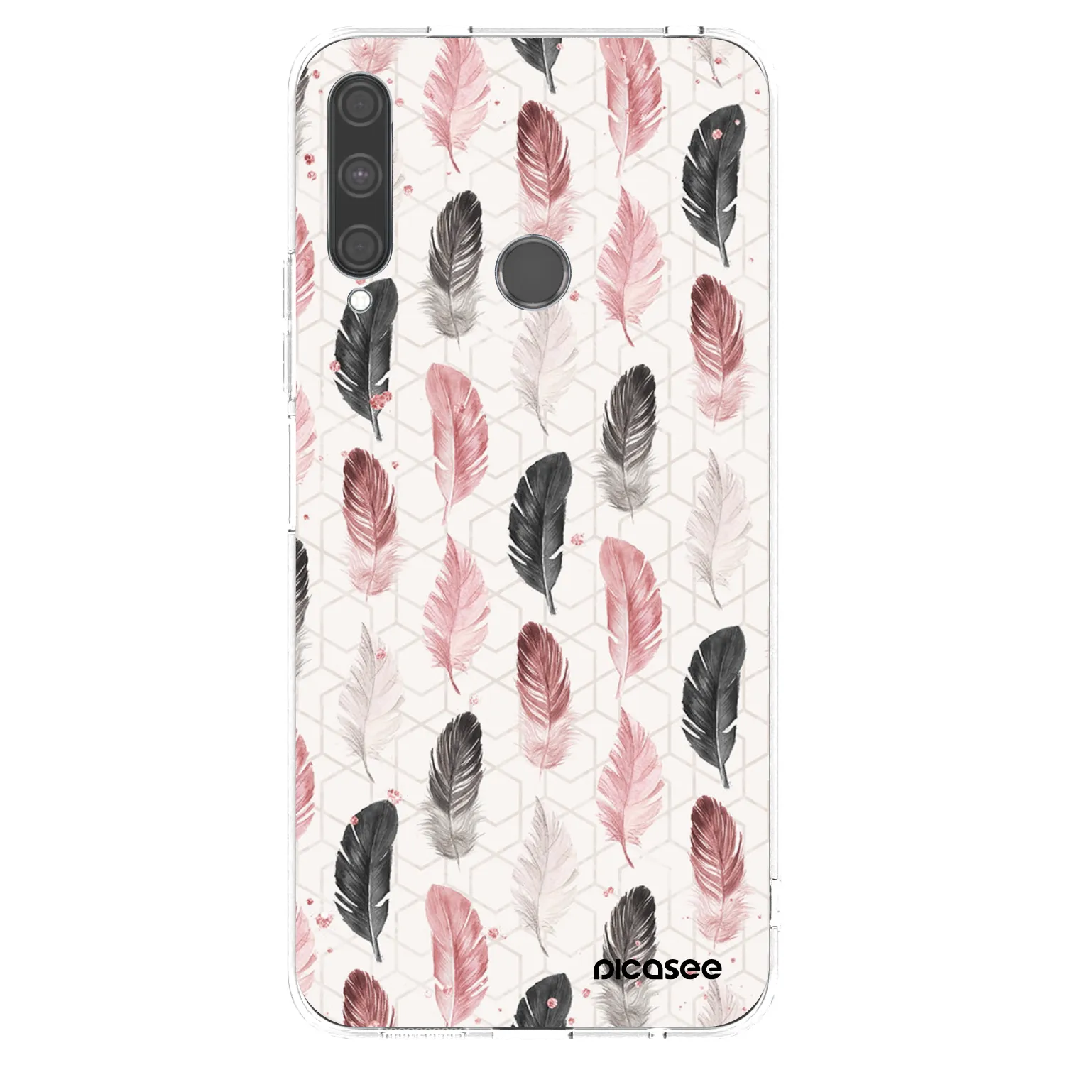 Picasee silikonska prozirna maskica za Huawei P40 Lite E - Feather 2