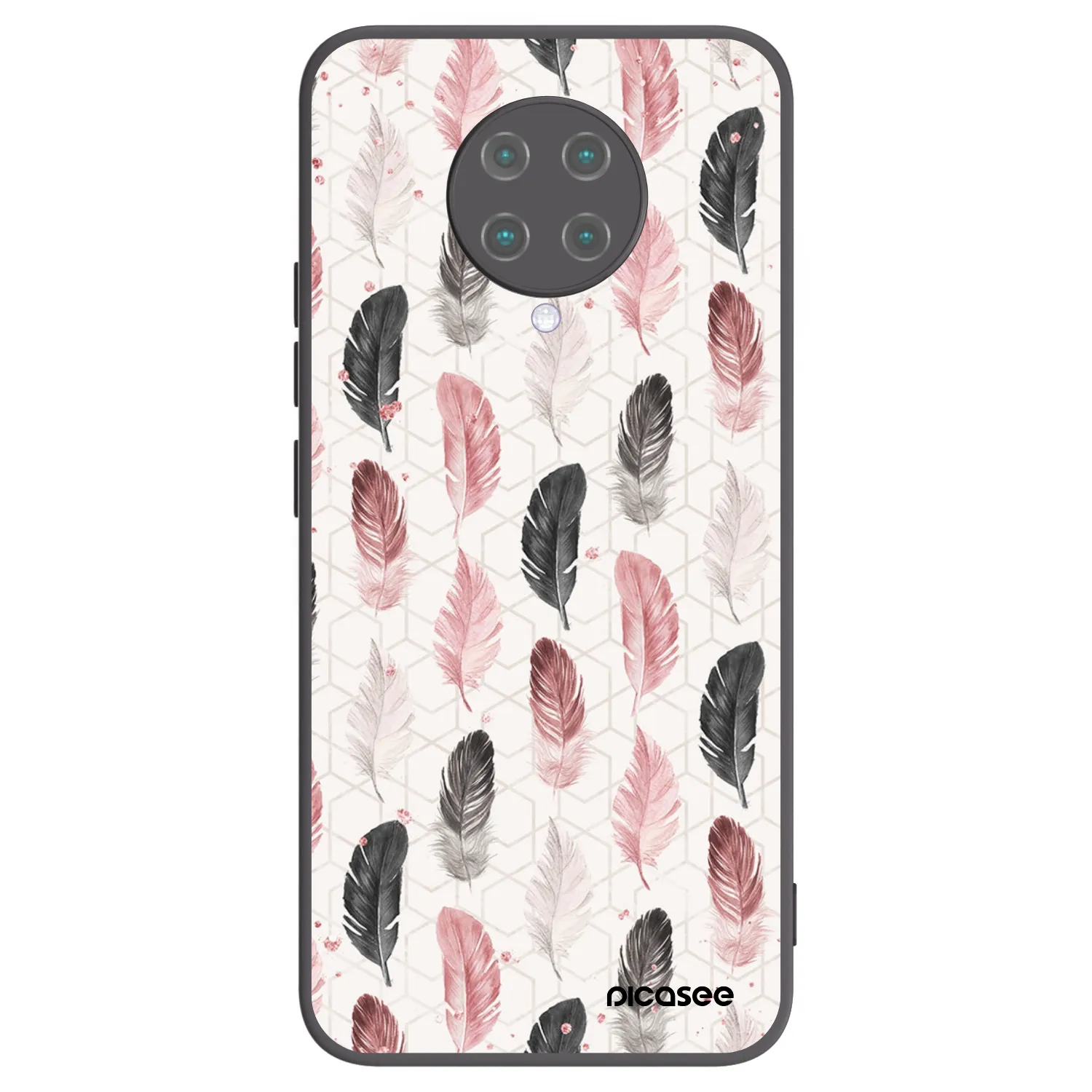 Picasee crna silikonska maskica za Xiaomi Poco F2 Pro - Feather 2