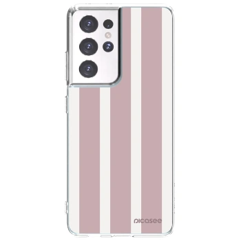 Picasee silikonska prozirna maskica za Samsung Galaxy S21 Ultra 5G G998B - Velvet sun