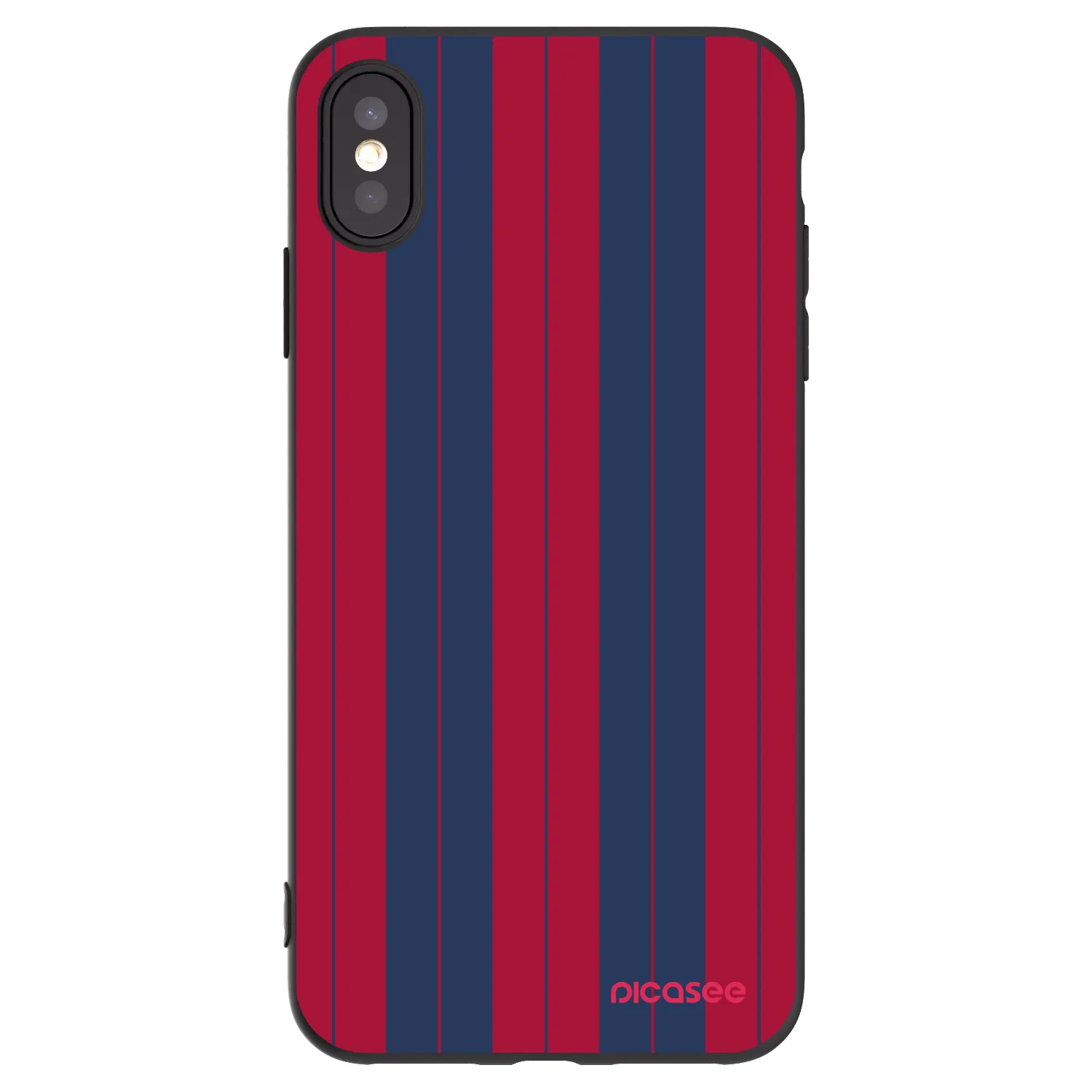 Picasee crna silikonska maskica za Apple iPhone XS Max - Yacht club