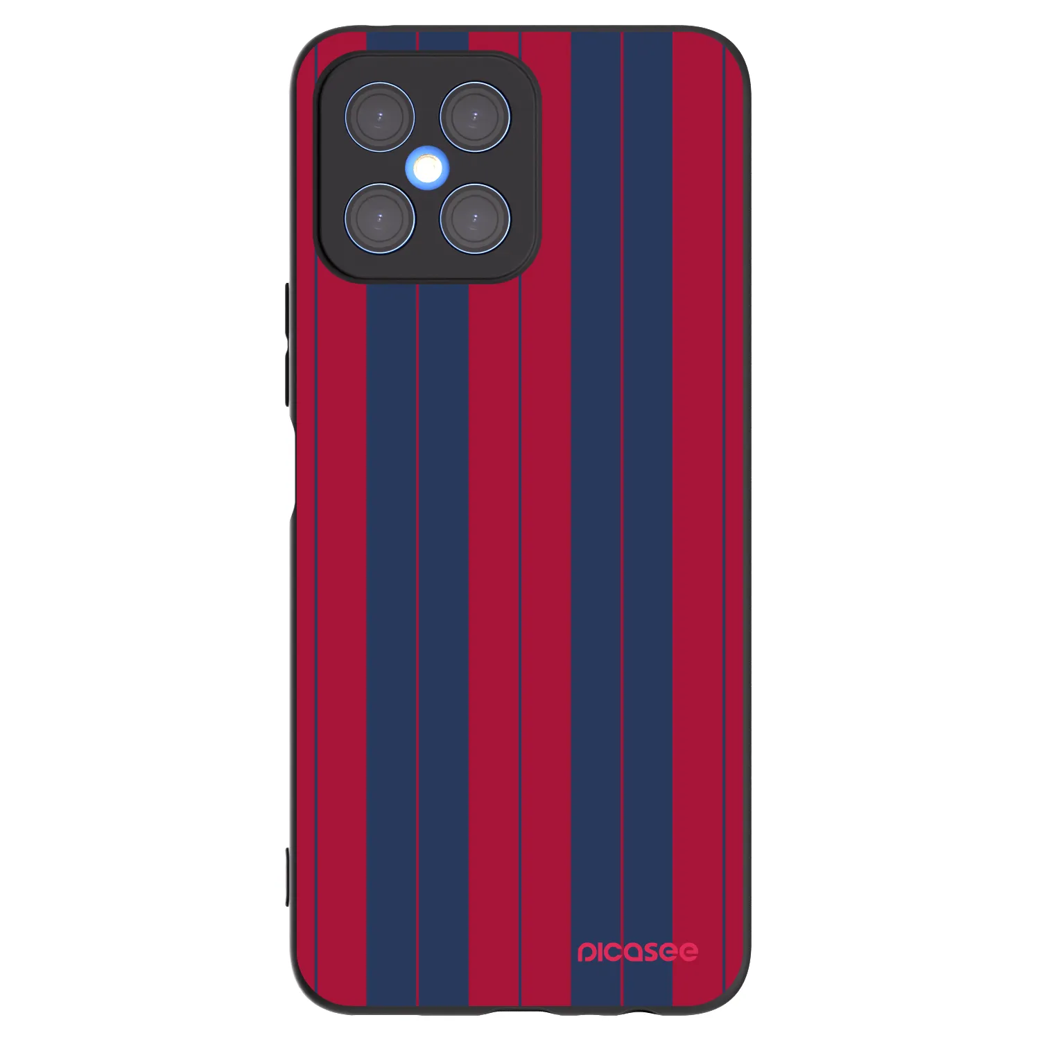 Picasee crna silikonska maskica za Honor X8 4G - Yacht club