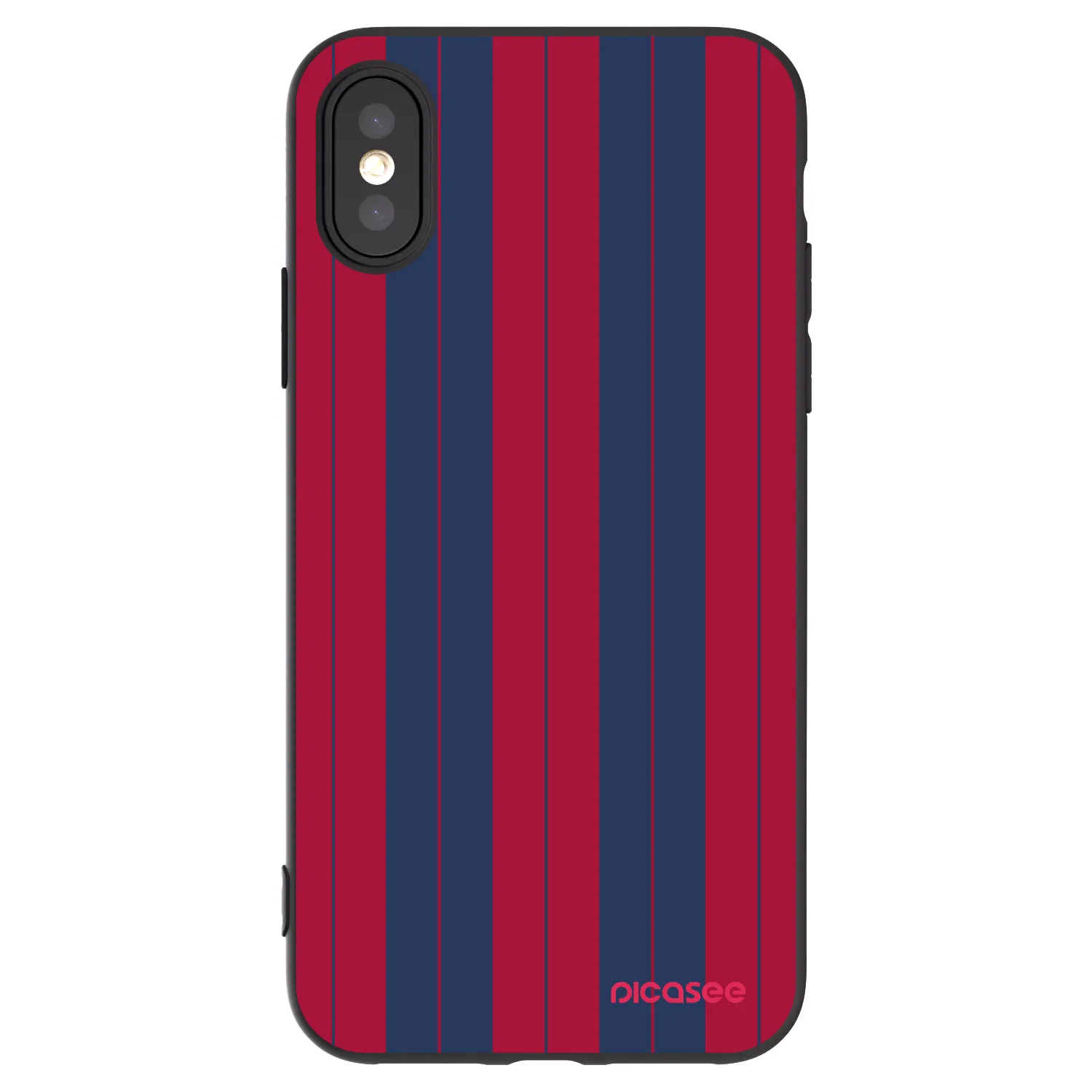 Picasee crna silikonska maskica za Apple iPhone X/XS - Yacht club