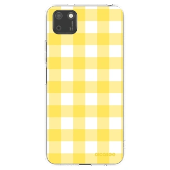 Picasee silikonska prozirna maskica za Huawei Y5P - Gride lemon