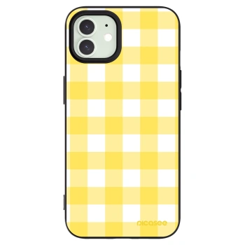 Picasee crna silikonska maskica za Apple iPhone 12 Pro - Gride lemon