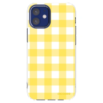 Picasee silikonska prozirna maskica za Apple iPhone 12 mini - Gride lemon