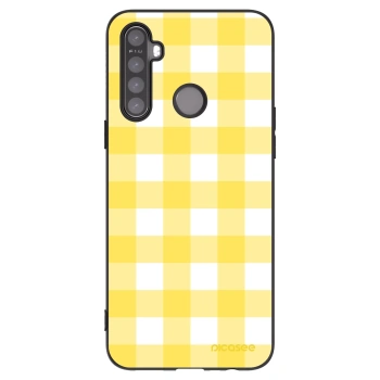 Picasee crna silikonska maskica za Realme 6i - Gride lemon