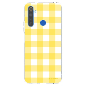 Picasee silikonska prozirna maskica za Realme 5 - Gride lemon