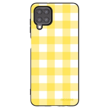 Picasee crna silikonska maskica za Samsung Galaxy A12 A125F - Gride lemon