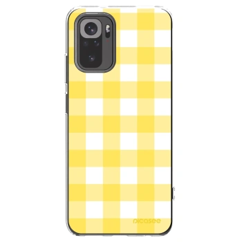 Picasee silikonska prozirna maskica za Xiaomi Redmi Note 10 - Gride lemon