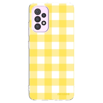 Picasee silikonska prozirna maskica za Samsung Galaxy A32 5G A326B - Gride lemon