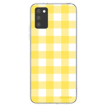Picasee silikonska prozirna maskica za Samsung Galaxy A02s A025G - Gride lemon