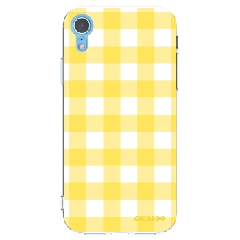 Picasee silikonska prozirna maskica za Apple iPhone XR - Gride lemon