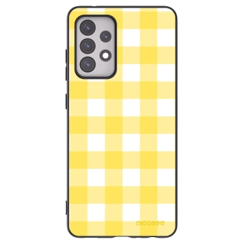 Picasee crna silikonska maskica za Samsung Galaxy A52s 5G A528B - Gride lemon