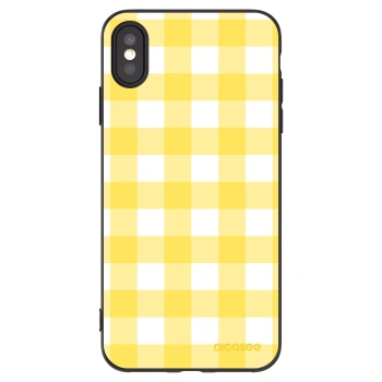 Picasee crna silikonska maskica za Apple iPhone XS Max - Gride lemon