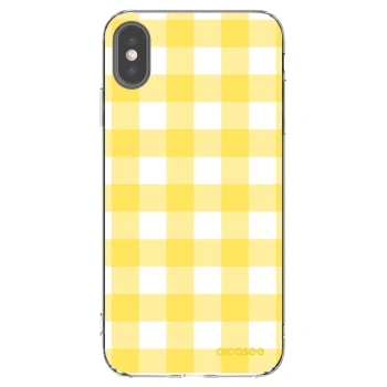 Picasee silikonska prozirna maskica za Apple iPhone XS Max - Gride lemon