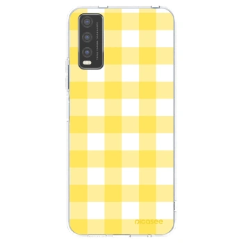 Picasee silikonska prozirna maskica za Vivo Y20s - Gride lemon