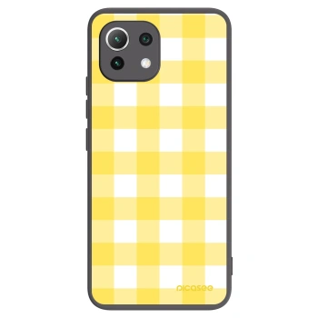Picasee crna silikonska maskica za Xiaomi 11 Lite 5G NE - Gride lemon