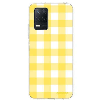 Picasee silikonska prozirna maskica za Realme 8 5G - Gride lemon