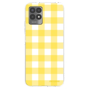 Picasee silikonska prozirna maskica za Realme 8i - Gride lemon