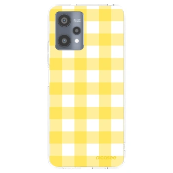Picasee silikonska prozirna maskica za Realme 9 Pro 5G - Gride lemon