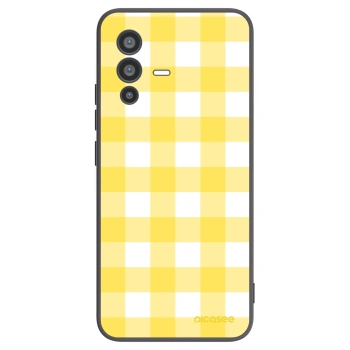 Picasee crna silikonska maskica za Vivo V23 5G - Gride lemon
